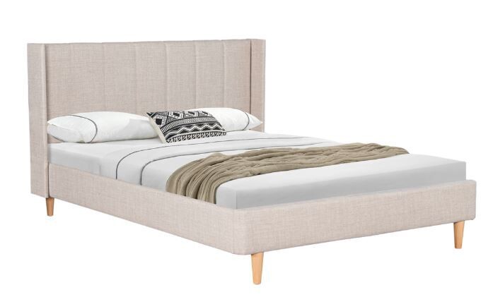 Allegra Bed Frame - 4ft 6&#39;&#39; | 5ft | 6ft - Cashmere | Grey