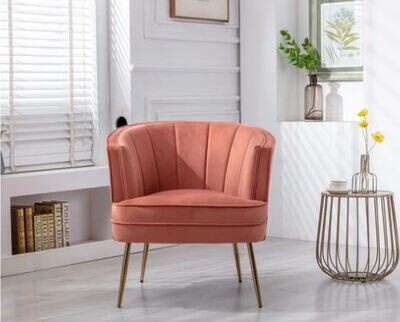 Wendy Velvet Chair - Rose | Green Ivy