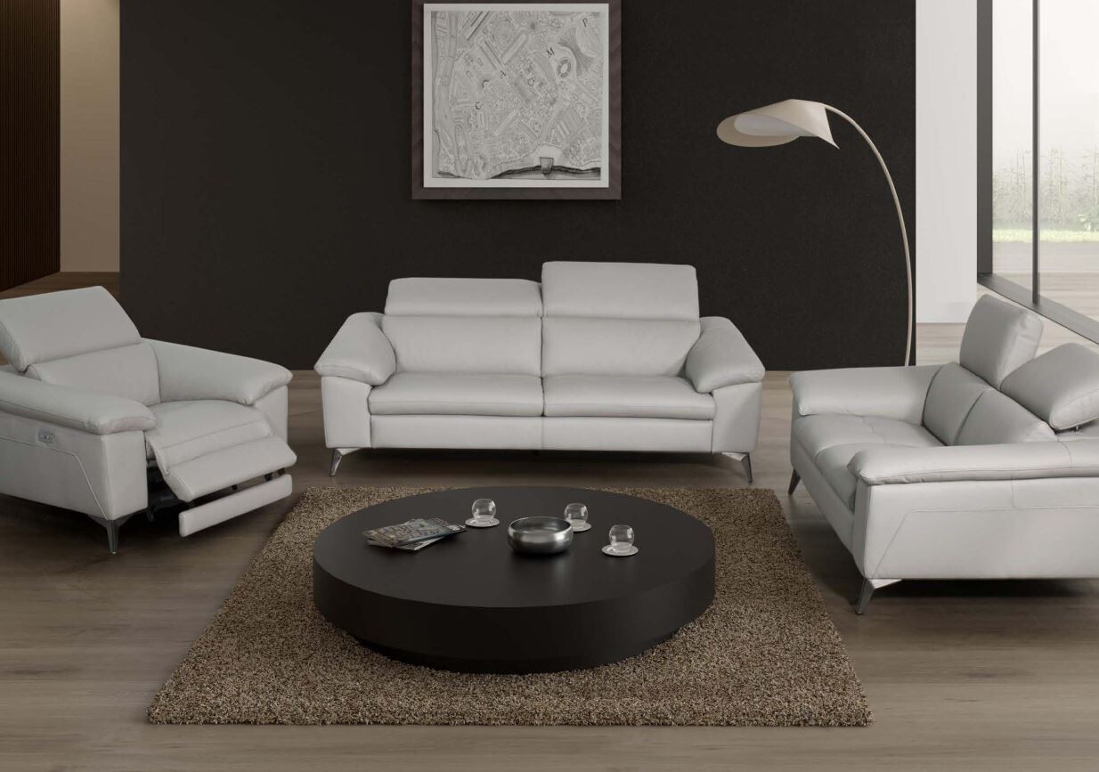 Iris Mastic 3-2 Fixed Sofa Set - Italian Leather