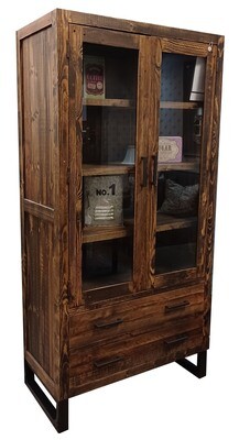 Bronx Reclaimed Oak Display Cabinet
