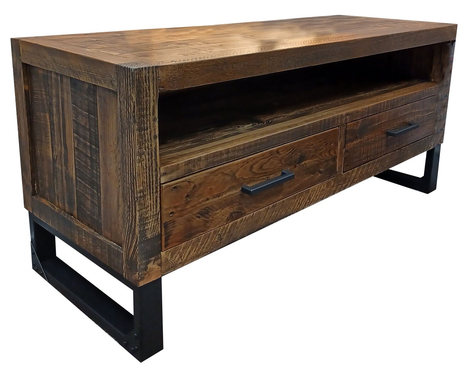 Bronx Reclaimed Oak TV Unit Caffrey's Furniture Nationwide Delivery