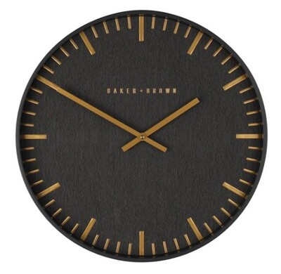 Baker & Brown Noir Clock - Copper | Gold