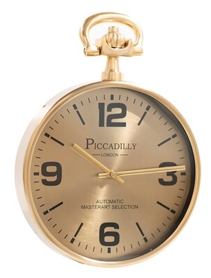 Piccadilly Wall Clock - Antique Brass