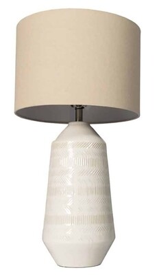 Eden Ceramic Table Lamp - Cream