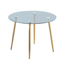 Oslo Round Glass Dining Table