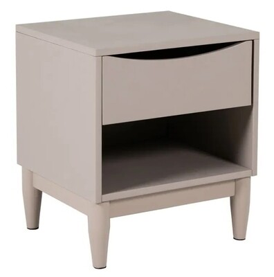 Alesta Bedside Locker - Grey | White
