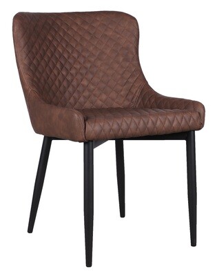 Carlo Dining Chair – Chocolate Brown | Light Grey | Sage Green