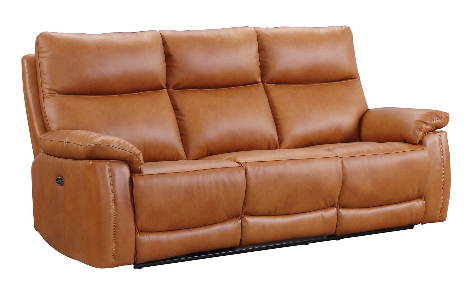 Texas 3 Seater Electric Reclining Sofa (2 Recliners) - Cream | Tan
