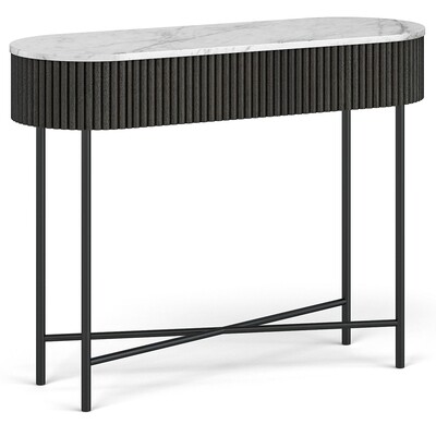 Lucas Round Marble Console Table
