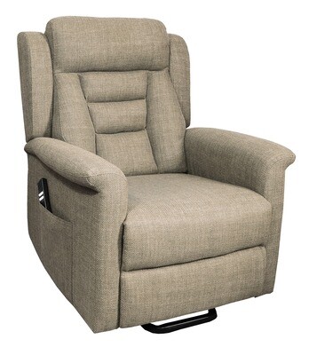Lyon Lift &amp; Tilt Dual Electric Armchair - Brown | Grey