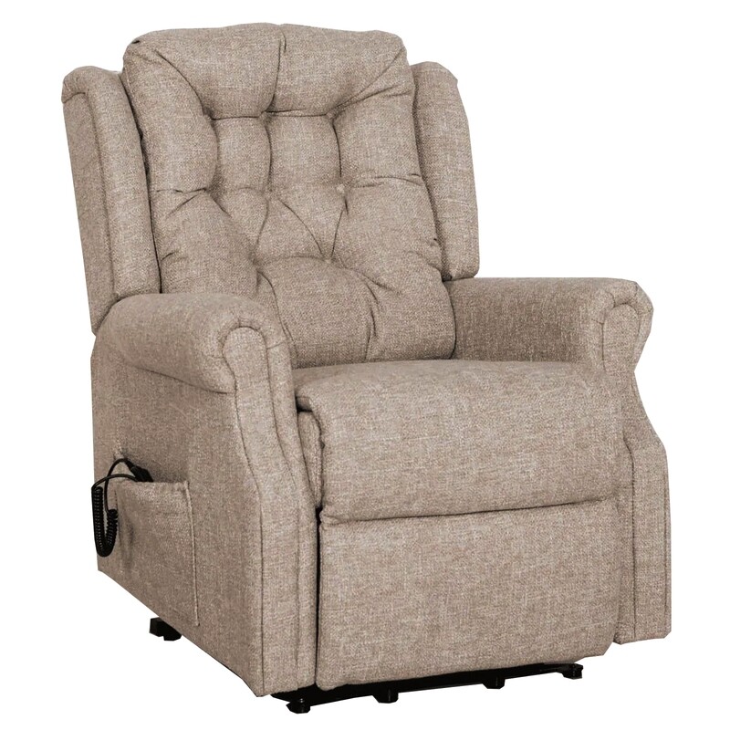 Milton Lift &amp; Tilt Dual Electric Armchair - Sand | Zink