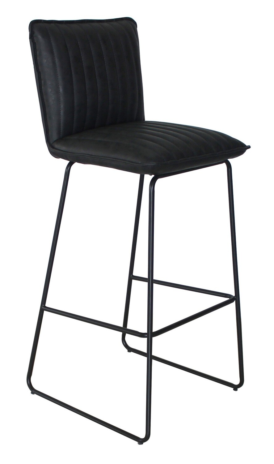 Richmond Bar Stool - Dark Grey | Tan