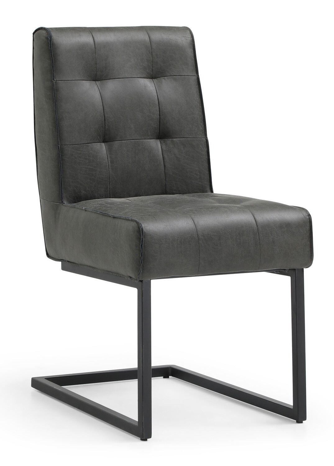 Dave Dining Chair - Dark Grey | Tan