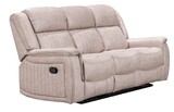 Nevada 3 Seater Electric Recliner  - Taupe Fabric