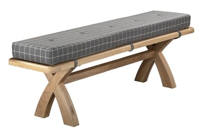 Saoirse Oak X Leg Dining Bench - 1.8 Metre