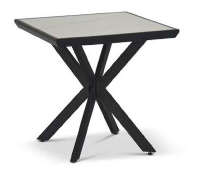 Matrix Lamp Table - Light Marble