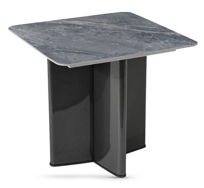Campania End Table - Grey Sintered Stone