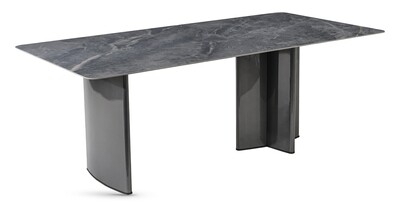 Campania Dining Table - Grey Sintered Stone
