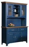 Marine Oak Buffet &amp; Hutch - Marine Blue | Oak