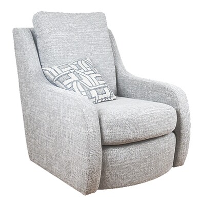 Megan Swivel Armchair - Grey | Ivory | Silver | Steel
