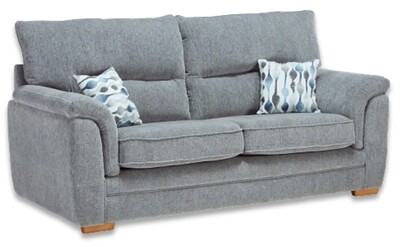 Keaton 2 Seater Sofa - Brown | Charcoal | Cream | Grey | Silver