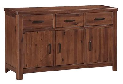 Andorra 3 Door Sideboard - Dark Wood