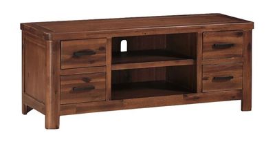 Andorra Straight TV Unit - Dark Wood