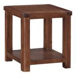 Andorra End Table - Dark Wood