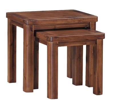 Andorra Nest of Tables - Dark Wood