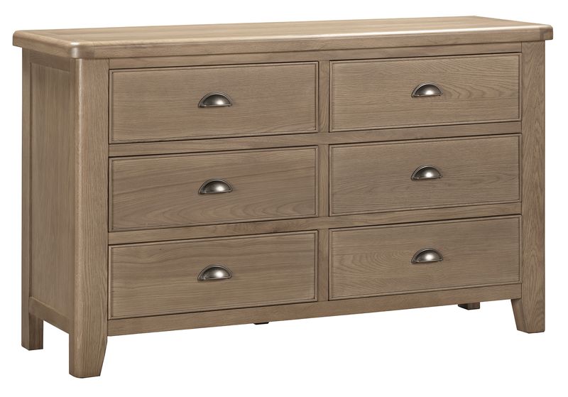 Aylesbury 6 Drawer Chest - Smoked Oak