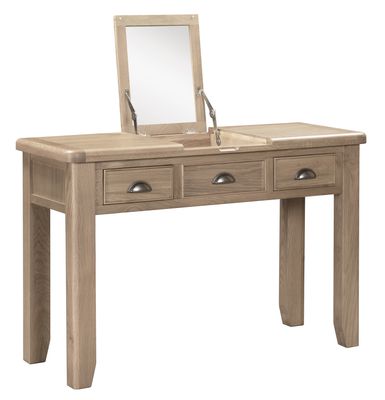 Aylesbury Dressing Table | Stool | Mirror - Smoked Oak