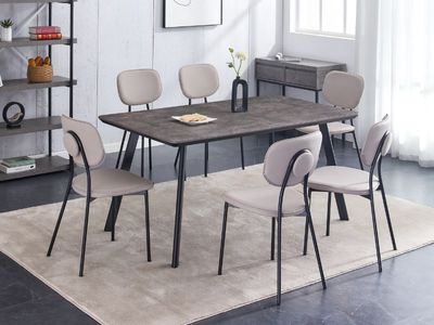 Erik 1.6m Dining Table - Grey | Walnut | Oak