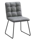 Berlin Dining Chair - Dark Grey | Tan