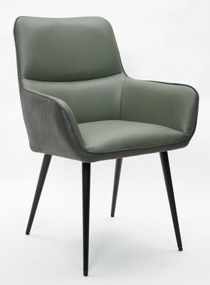 Rebecca Leather Dining Chair - Basil Green | Cognac | Grey | Lagoon Blue