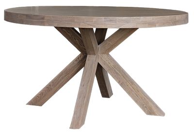 Falun Round Dining Table - Smoked Oak
