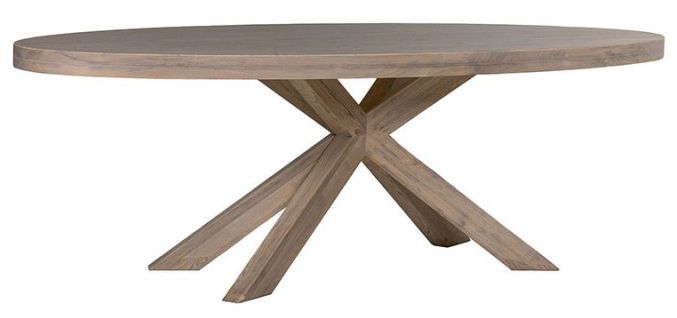 Falun Oval Dining Table - Smoked Oak