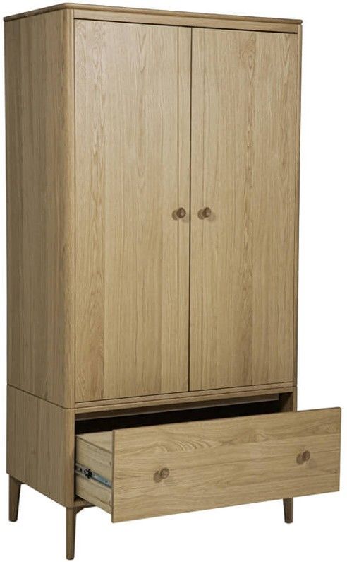 Hadley 2 Door Wardrobe - Natural Oak