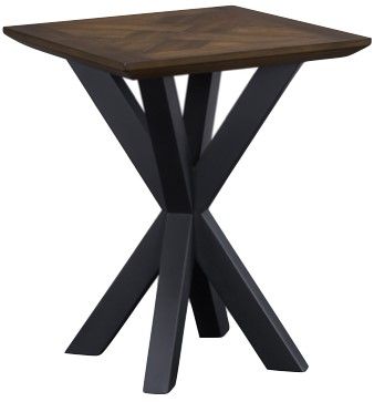 Nevada Square Lamp Table - Mindi Wood