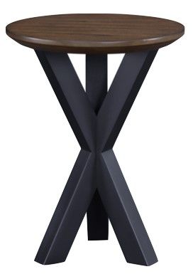Nevada Round Lamp Table - Mindi Wood