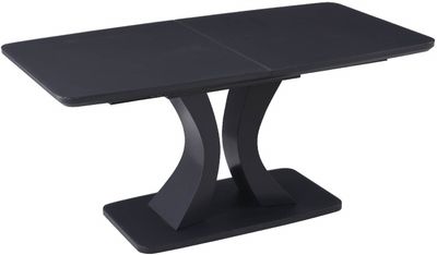 Daiva Extending Dining Table - Greige | Charcoal