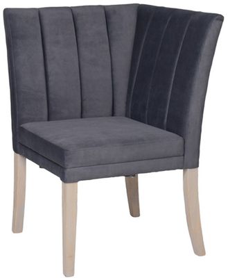 Valent Corner Section Bench - Dark Grey