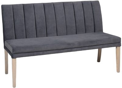 Valent Long Bench - Dark Grey