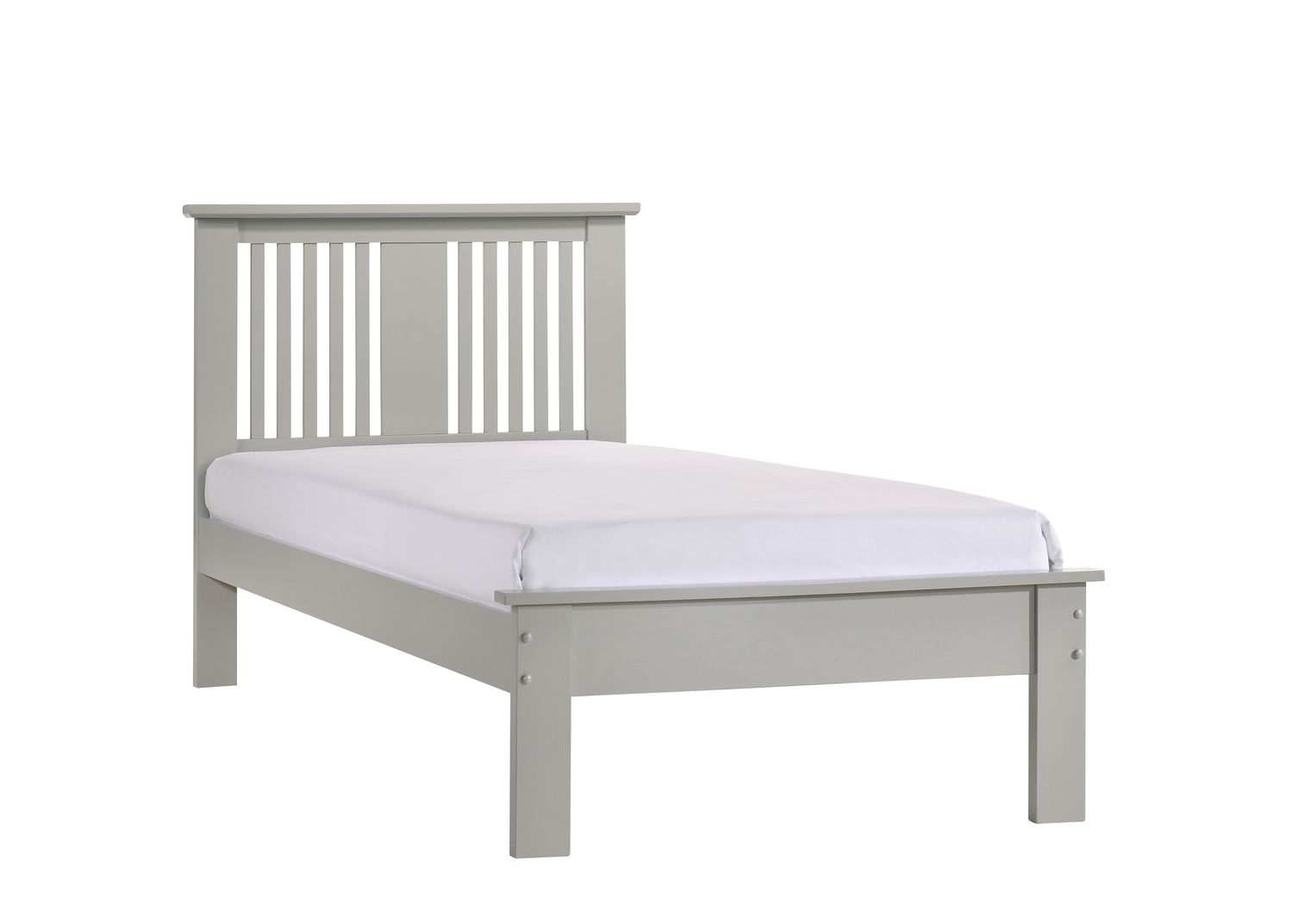 Alana Slatted Bed Frame - 3ft | 4ft | 4ft 6&quot; - Grey