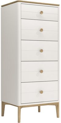 Marlow 5 Drawer Tall Chest - Cashmere Oak