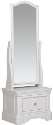 Mabel Cheval Mirror - Bone White | Taupe