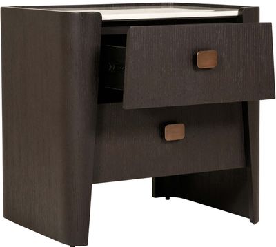 Rhodes Bedside Table - Ebony