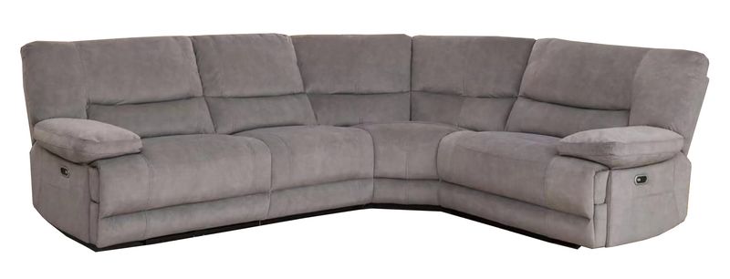 Gibson Corner Electric Recliner Sofa - Grey