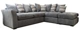 Nimbus Corner Sofa - Black | Charcoal | Grey | Beige