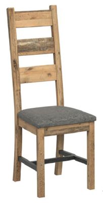 Bronx Dining Chair - Fabric Seat - Light Oak