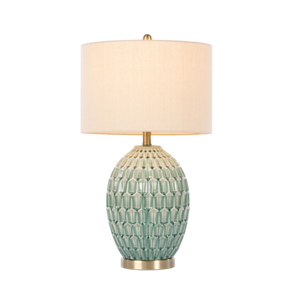 Gemma Ceramic Lamp - Aqua